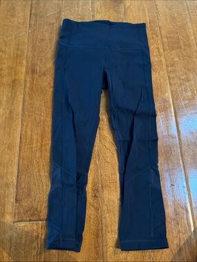 lululemon Navy Pace Rival High-Rise Crop Leggings NWOT